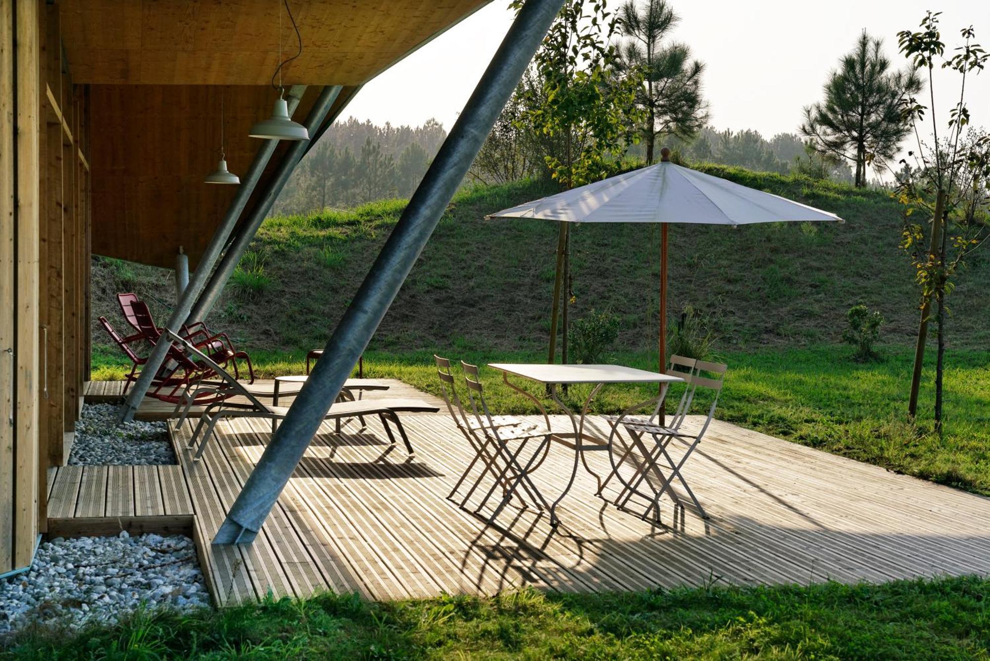 Les Echasses Golf & Surf Eco Lodge Saubion المظهر الخارجي الصورة